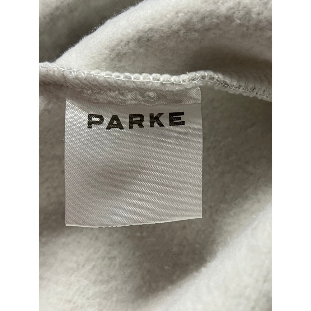 Parke Sweatshirt Womens S/M Gray Texas Western Graphic Mock Neck Pullover Fleece - Picture 7 of 8
